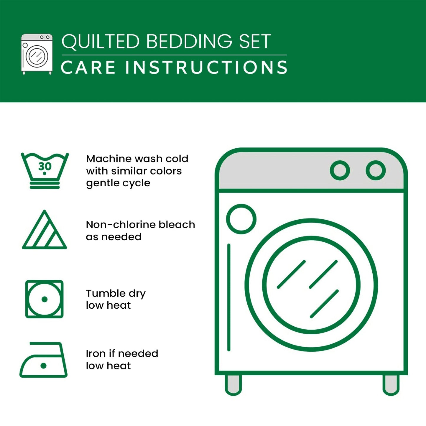 Timeless Noel 3-Piece Quilted Bedding Set NCU0DV8333