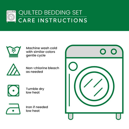 Yuletide Glow 3-Piece Quilted Bedding Set NCU0DV1915